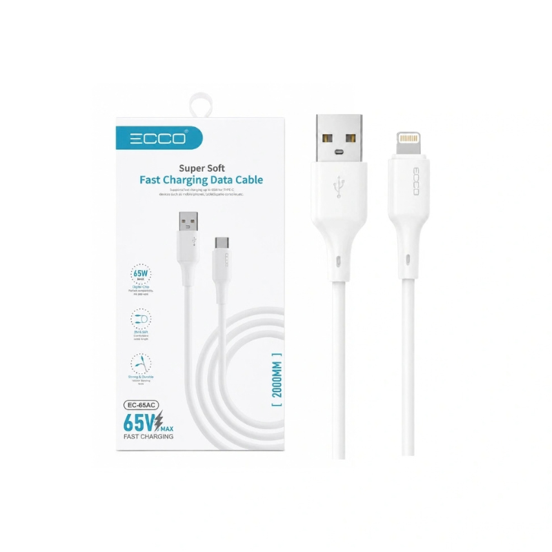 CABLE ECCO EC-20C 65W USB-IPH 2M