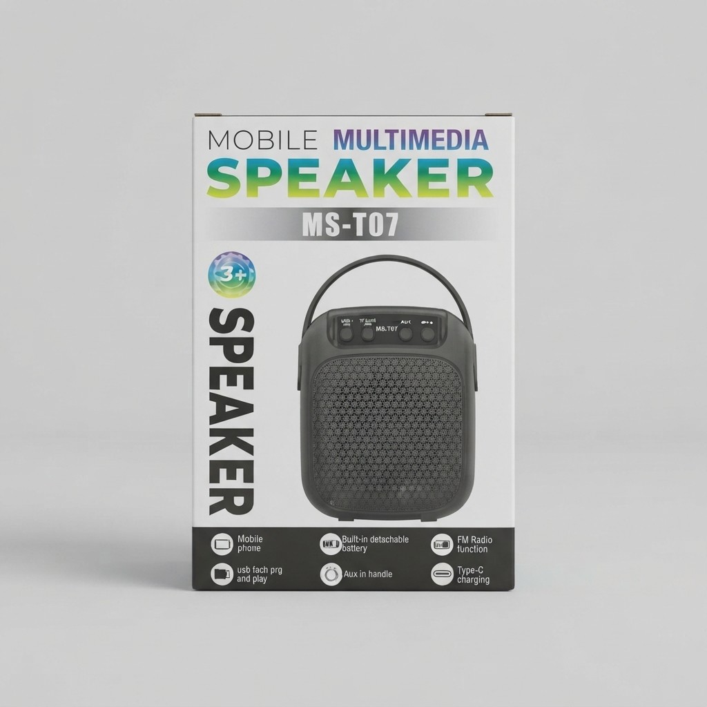 PARLANTE BLUETOOTH 3 PULGADAS MS-T07