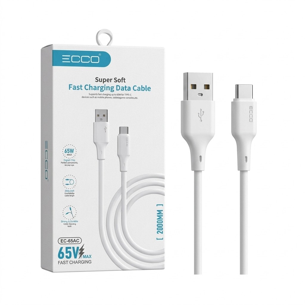 CABLE ECCO EC-20C 65W USB-TC 2M