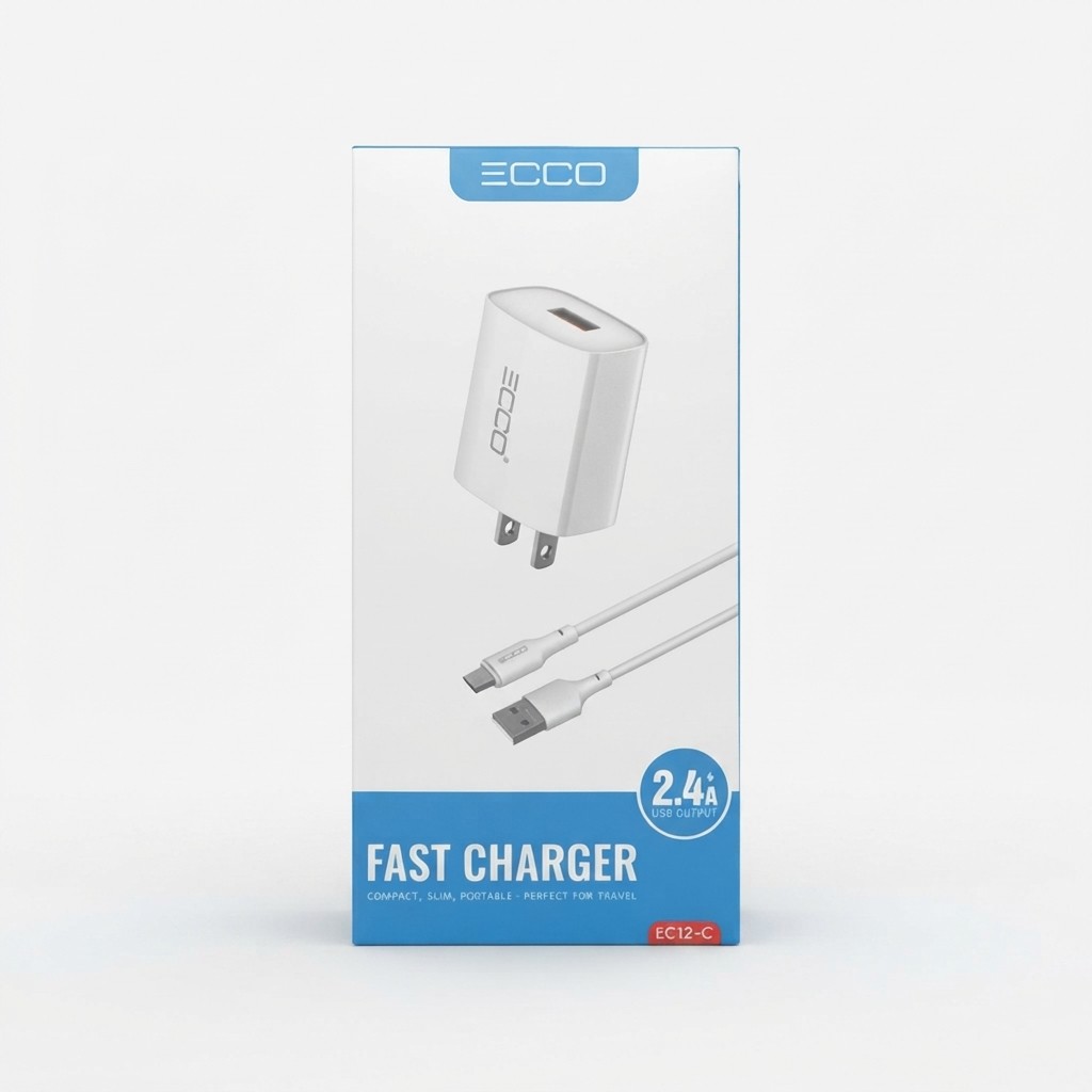 CARGADOR ECCO 12W 2.4A EC12-C USB + Cab
USB-TC NEW