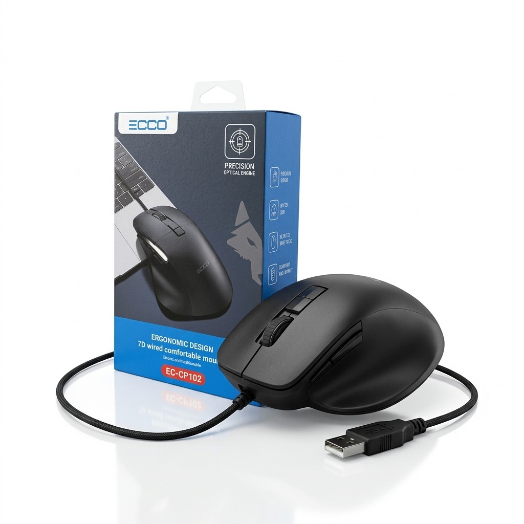 MOUSE ECCO CON CABLE EC CP-102