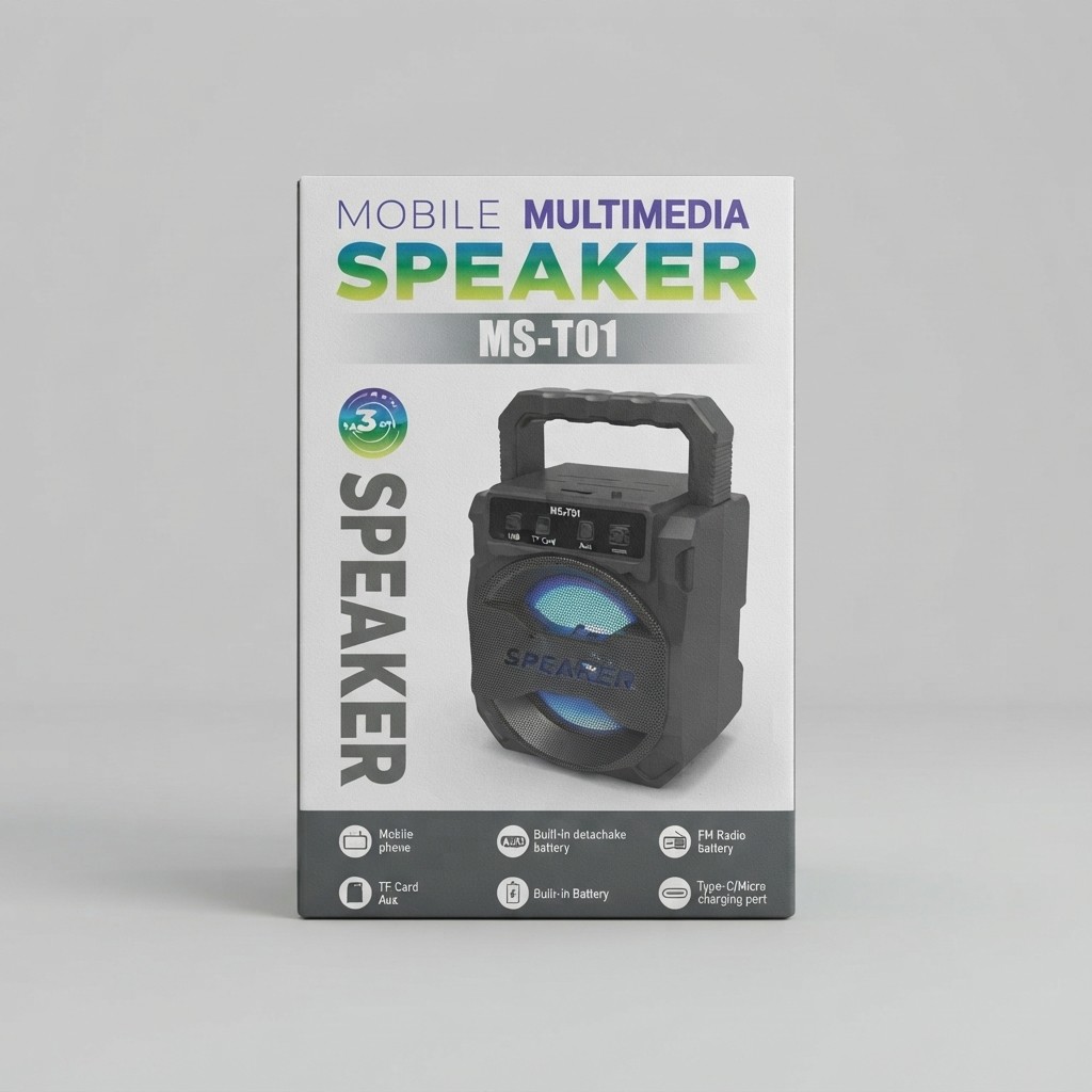 PARLANTE BLUETOOTH 3 PULGADAS MS-T01